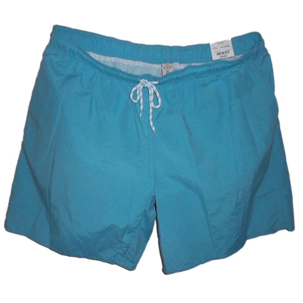 St. John's Bay Men's Turquoise Blue Swim Trunks